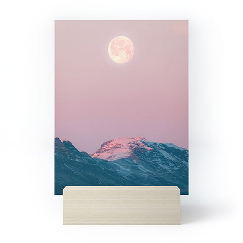 Michael Schauer Moon and the Mountains Mini Art Print