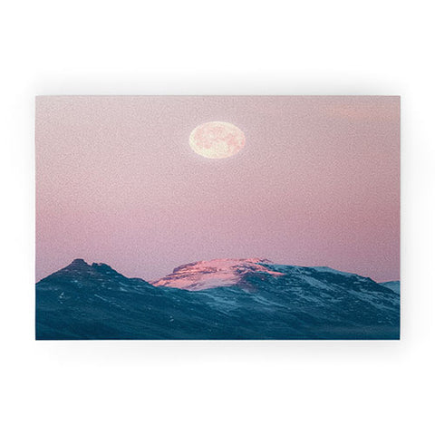 Michael Schauer Moon and the Mountains Welcome Mat