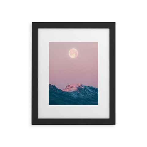 Michael Schauer Moon and the Mountains Framed Art Print