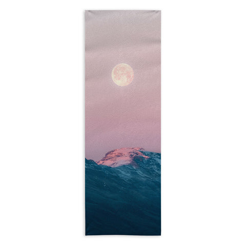 Michael Schauer Moon and the Mountains Yoga Towel