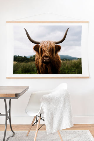 Michael Schauer Scottish Highland Cattle Art Print And Hanger