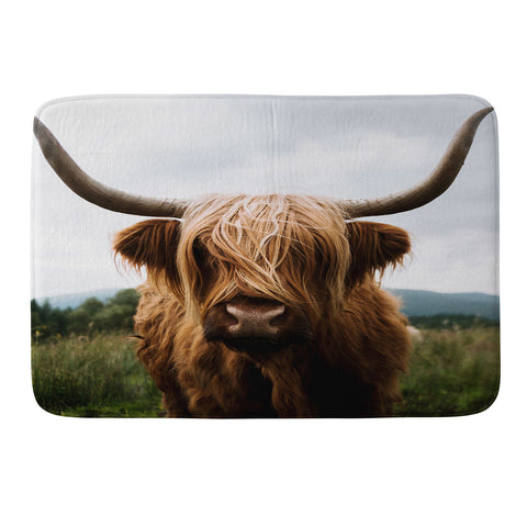 Michael Schauer Scottish Highland Cattle Memory Foam Bath Mat
