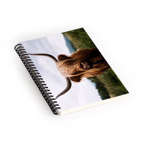 Michael Schauer Scottish Highland Cattle Spiral Notebook