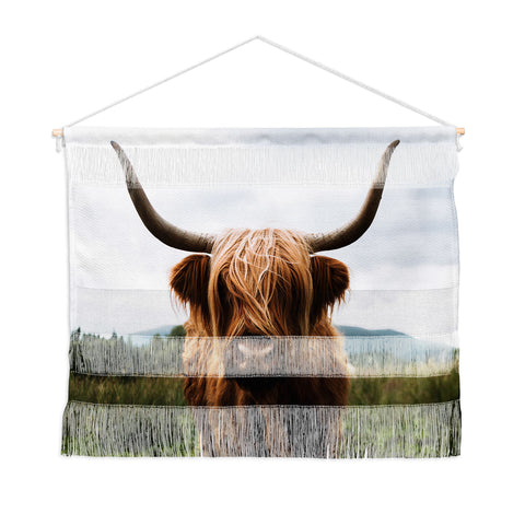 Michael Schauer Scottish Highland Cattle Wall Hanging Landscape