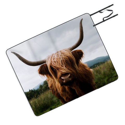 Michael Schauer Scottish Highland Cattle Picnic Blanket