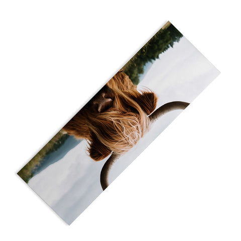 Michael Schauer Scottish Highland Cattle Yoga Mat