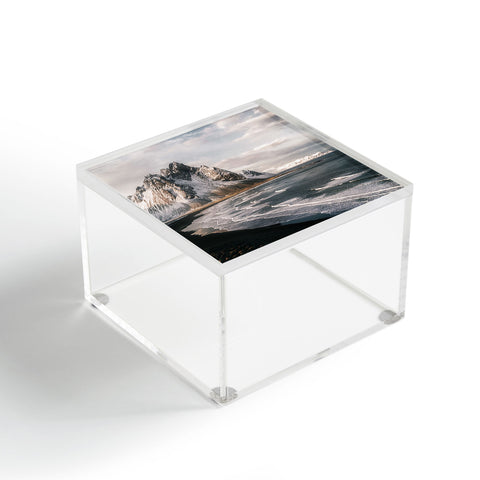 Michael Schauer Stokksnes Icelandic Mountain Beach Sunset Acrylic Box