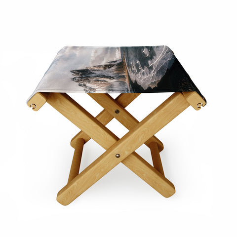 Michael Schauer Stokksnes Icelandic Mountain Beach Sunset Folding Stool
