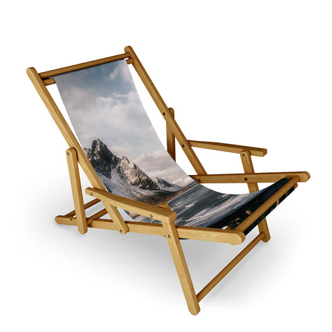 Michael Schauer Stokksnes Icelandic Mountain Beach Sunset Sling Chair