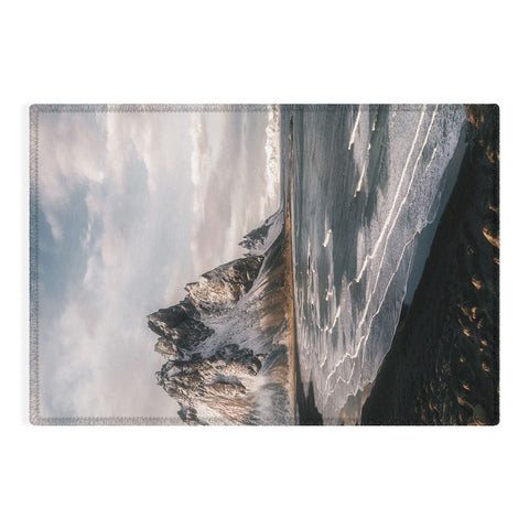 Michael Schauer Stokksnes Icelandic Mountain Beach Sunset Outdoor Rug