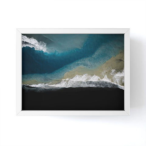 Michael Schauer Where the river meets the ocean Framed Mini Art Print