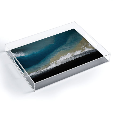 Michael Schauer Where the river meets the ocean Acrylic Tray