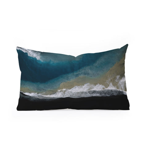 Michael Schauer Where the river meets the ocean Oblong Throw Pillow