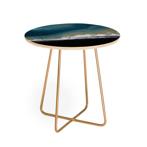 Michael Schauer Where the river meets the ocean Round Side Table