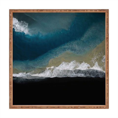 Michael Schauer Where the river meets the ocean Square Tray