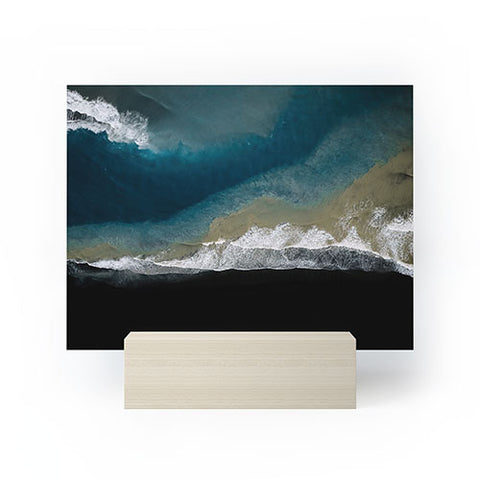 Michael Schauer Where the river meets the ocean Mini Art Print