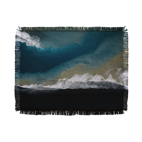 Michael Schauer Where the river meets the ocean Throw Blanket