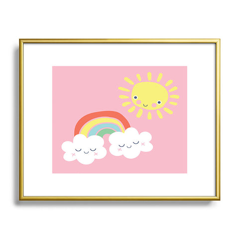 MICHELE PAYNE Fair Weather Friends Metal Framed Art Print