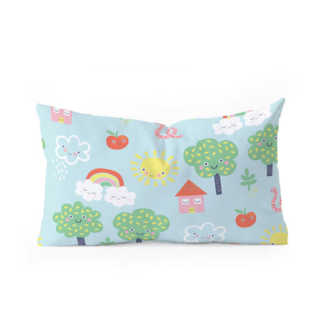 MICHELE PAYNE Fair Weather Friends Oblong Throw Pillow