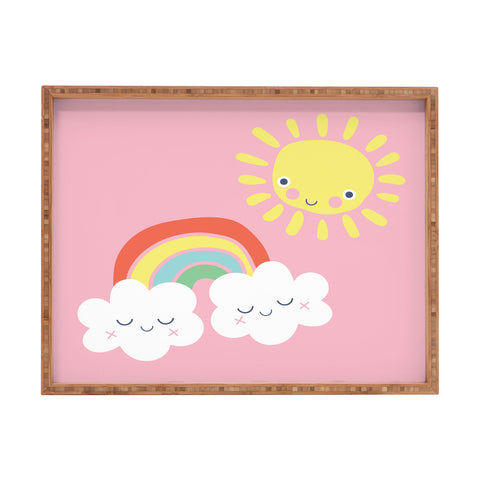 MICHELE PAYNE Fair Weather Friends Rectangular Tray