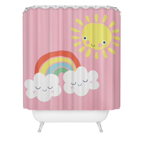 MICHELE PAYNE Fair Weather Friends Shower Curtain