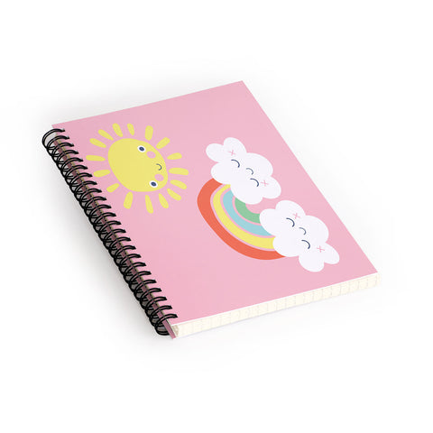 MICHELE PAYNE Fair Weather Friends Spiral Notebook