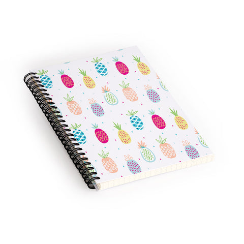 MICHELE PAYNE Pineapples I Spiral Notebook