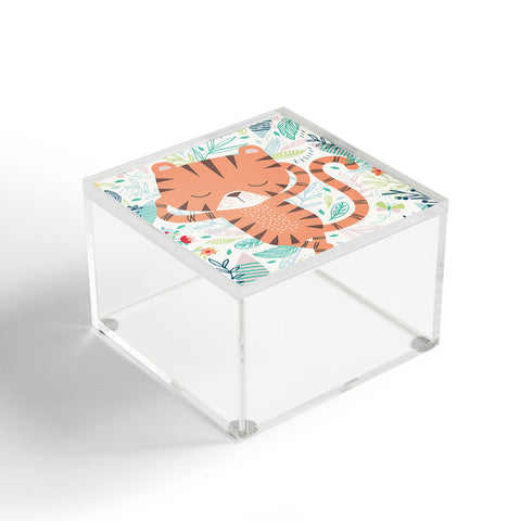 MICHELE PAYNE Sleeping Tiger Acrylic Box