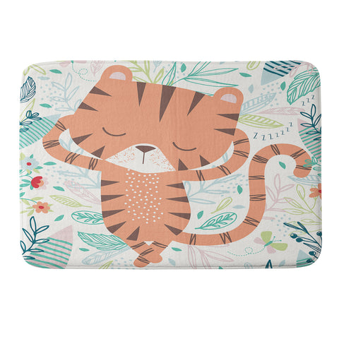 MICHELE PAYNE Sleeping Tiger Memory Foam Bath Mat