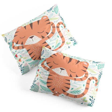 MICHELE PAYNE Sleeping Tiger Pillow Shams