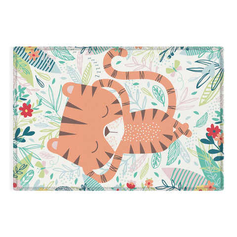 MICHELE PAYNE Sleeping Tiger Outdoor Rug
