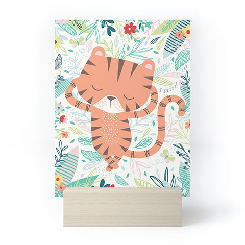 MICHELE PAYNE Sleeping Tiger Mini Art Print