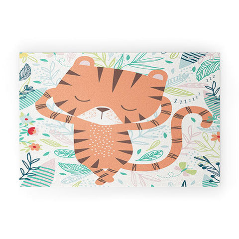MICHELE PAYNE Sleeping Tiger Welcome Mat