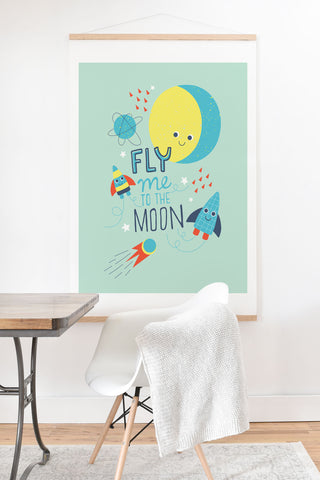 MICHELE PAYNE To The Moon And Back I Art Print And Hanger