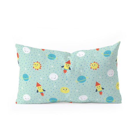 MICHELE PAYNE To The Moon And Back I Oblong Throw Pillow