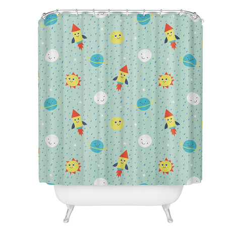 MICHELE PAYNE To The Moon And Back I Shower Curtain
