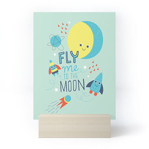 MICHELE PAYNE To The Moon And Back I Mini Art Print