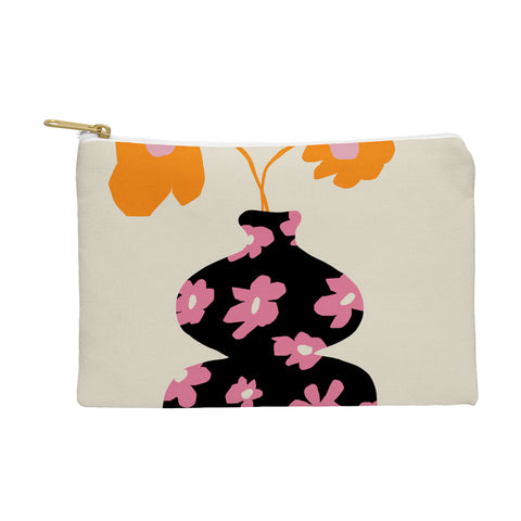 Miho Black floral Vase Pouch