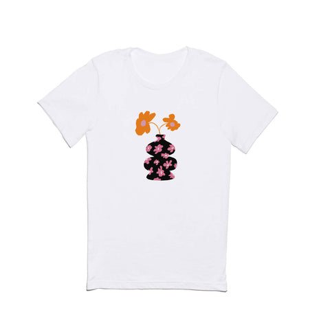 Miho Black floral Vase Classic T-shirt