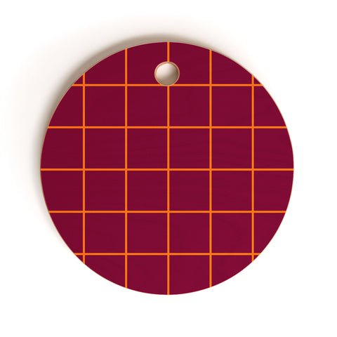 Miho check box Cutting Board Round