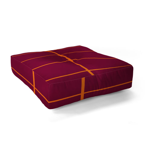 Miho check box Floor Pillow Square
