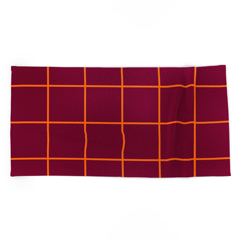 Miho check box Beach Towel