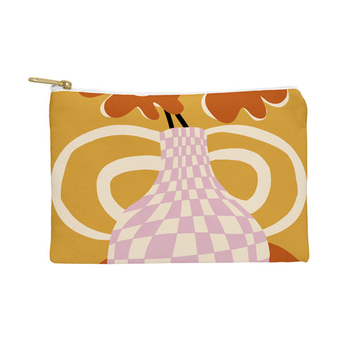Miho Checkered retro flower pot Pouch