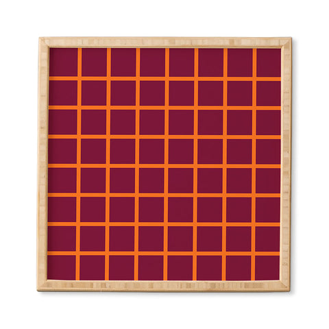 Miho chequered Framed Wall Art