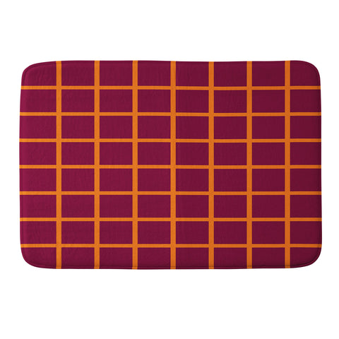 Miho chequered Memory Foam Bath Mat