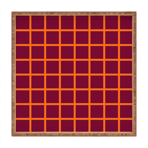 Miho chequered Square Tray