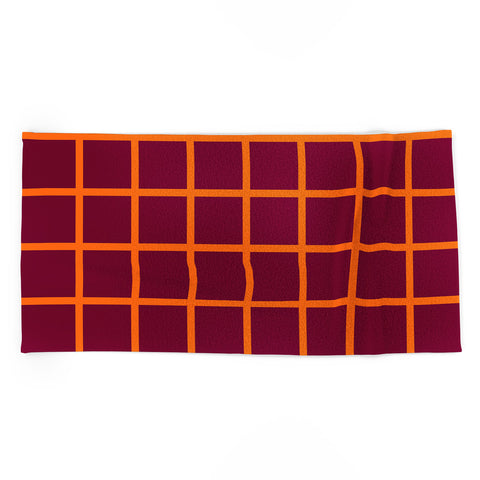 Miho chequered Beach Towel