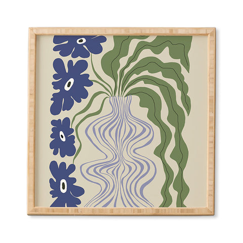 Miho Dropping leaf plant Framed Wall Art