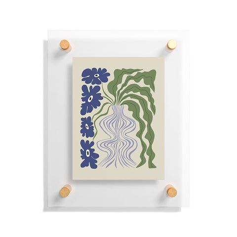 Miho Dropping leaf plant Floating Acrylic Print