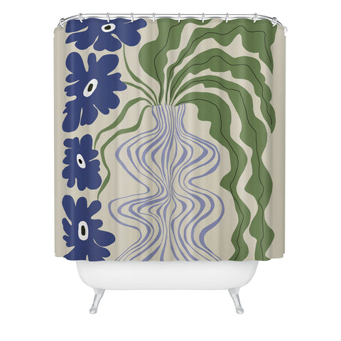Miho Dropping leaf plant Shower Curtain